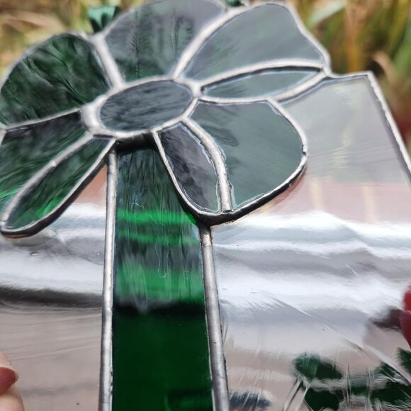 Stained Glass Christmas Sun Catchers Window Ornament Set of 3 Tree Bell Present - Picture 14 of 15